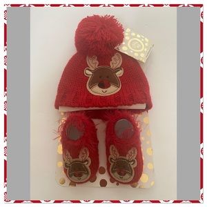 Little Me Baby Newborn My First Holiday & Booties Set